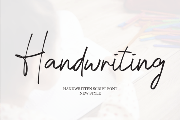 Handwriting 字体下载 | 甜美连笔手写体