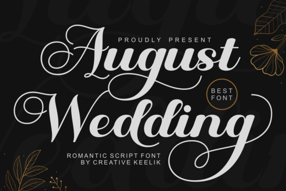 设计师字体库清单 | August Wedding 值得收藏吗？