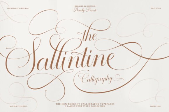 用好 Sallintine 的连笔，版面呼吸感翻倍