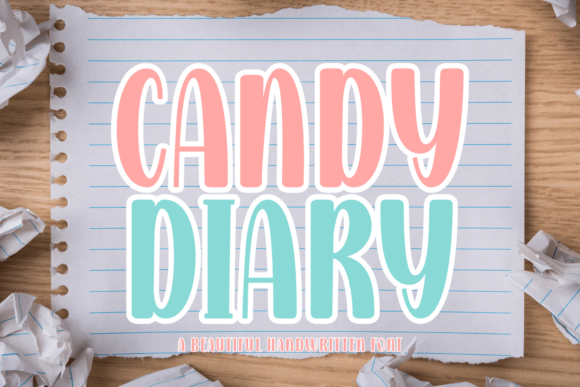 拿 Candy Diary 做儿童视觉，大字号才对它味