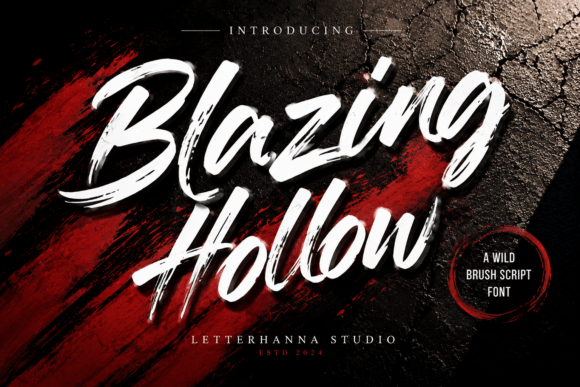 街头设计缺一款够野的手写体？Blazing Hollow