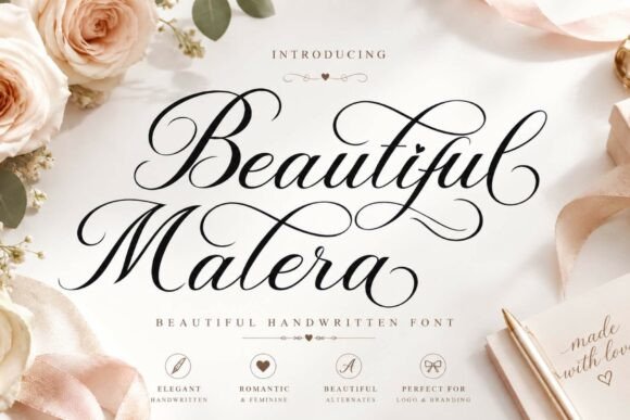 Beautiful Malera 的柔美曲线让婚礼请柬更有温度