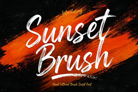 海报主标题首选Sunset Brush