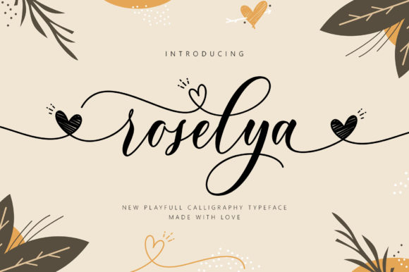 「Roselya Script Font」——从签名水印看它的设计语言