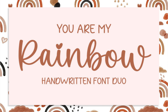 「You Are My Rainbow」——字体设计语言