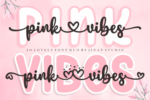Pink Vibes Duo 字体下载 | 软萌圆润双风格字体