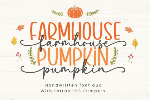 做海报缺字体FarmhousePumpkin就拿走