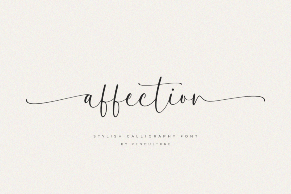 Affection的卷曲笔触让品牌标识更具亲和力