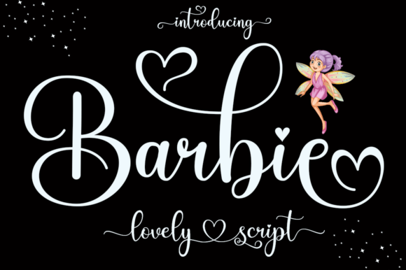 Barbie 字体下载｜优雅流畅的连笔手写体