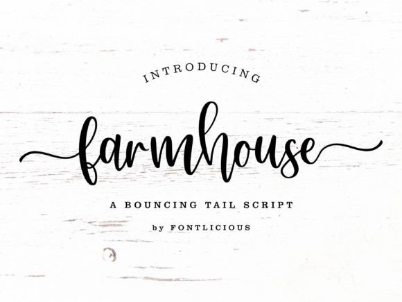 Farmhouse 字体下载 | 婚礼纸品精致花体
