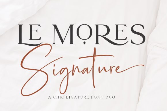 Le Mores Signature 字体下载 | 潮流海报优雅双字体