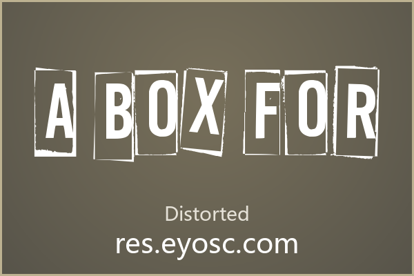 设计师字体库清单 | 儿童视觉看A Box For