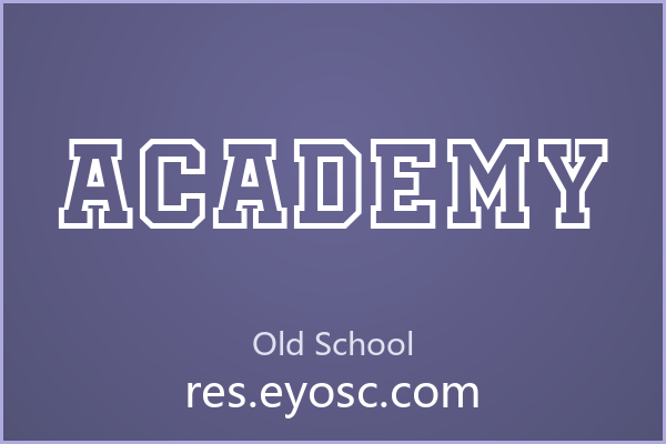Academy：外扩衬线的浮雕宣言