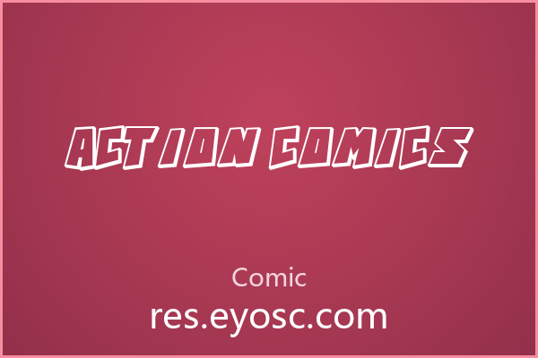 做复古漫画标题缺字体？「Action Comics」就是你要找的