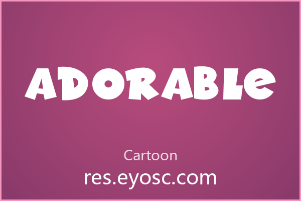 「Adorable」——字体不只是字形，是设计语言