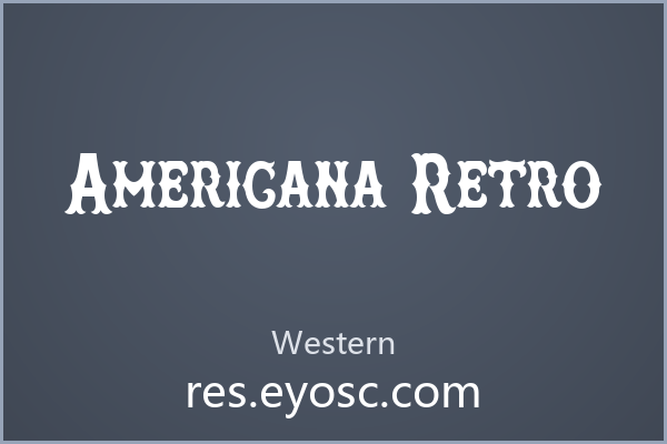 提案缺一点粗糙感？试试 Americana Retro