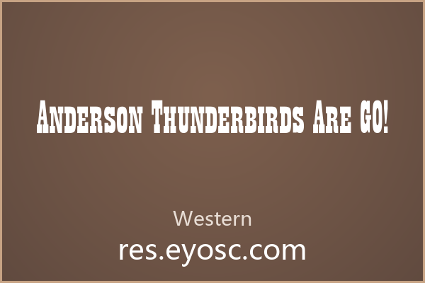 金属招牌Anderson Thunderbirds Are GO!硬核镇场