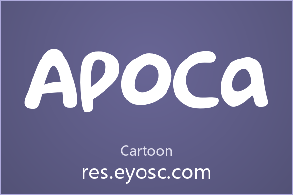 为什么「Apoca」在Cartoon类字体里值得关注