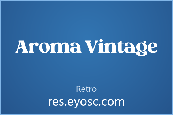 Aroma Vintage：细长衬线，让复古更精致