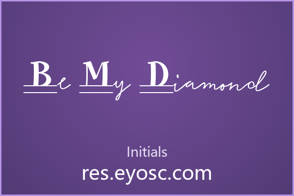 在社媒封面用 Be My Diamond 玩转粗细反差