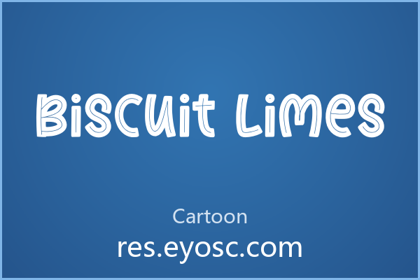 做卡通缺字体？「Biscuit Limes」你找的