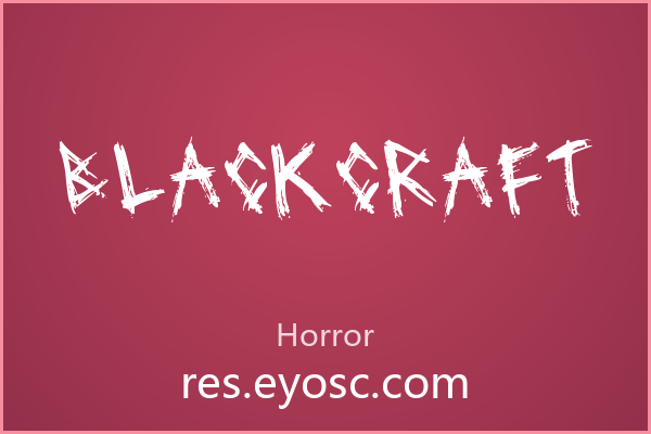 干笔刷痕的手写体 Blackcraft