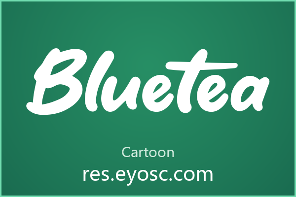 为什么「Bluetea」在Cartoon类字体里值得关注