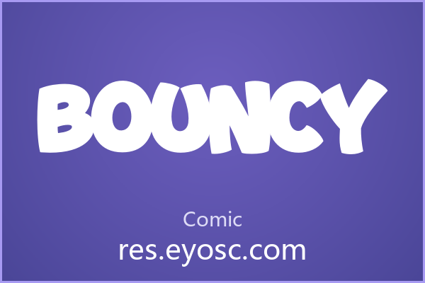设计师字体库清单 | Bouncy 值得收藏吗？