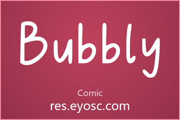 Bubbly：软萌但有骨感的手写体