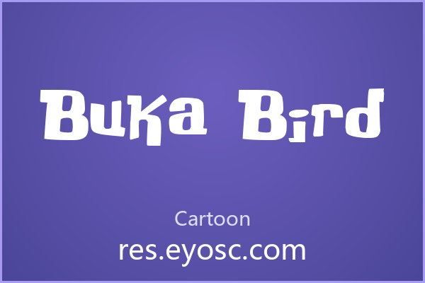 做儿童海报缺字体？「Buka Bird」就是你要找的