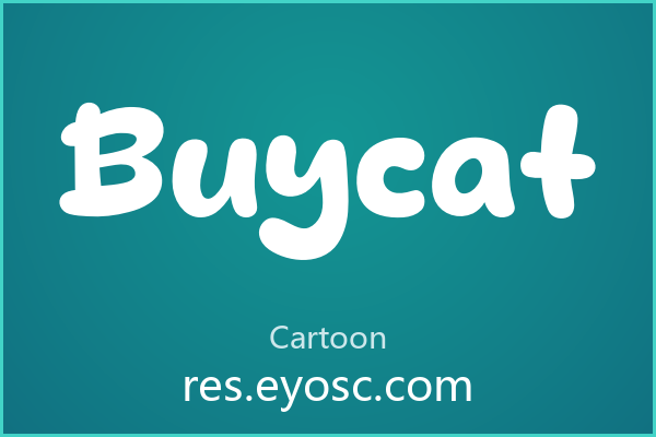 做儿童品牌设计缺字体？「Buycat」就是你要找的