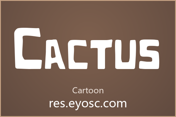「Cactus」——字体不只是字形，是设计语言
