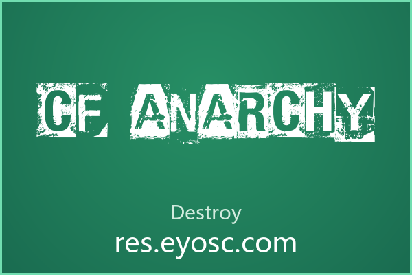 CF Anarchy，残破边缘里的温暖解法