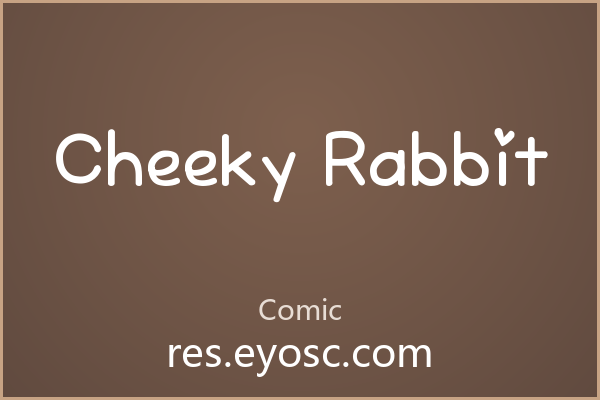 Cheeky Rabbit 字体下载 | 心形点缀的卡通手写体