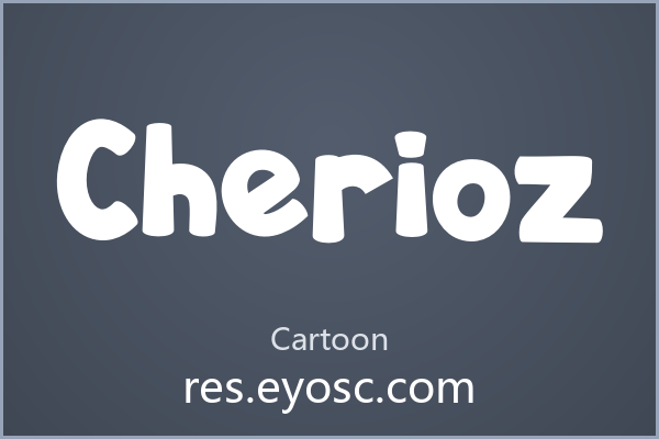 做温暖设计缺字体？「Cherioz」萌化你