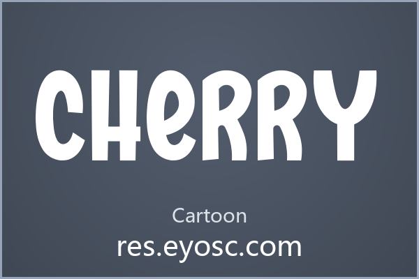 Cherry：甜系设计的圆角手写体