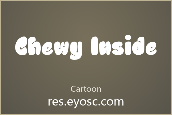 Chewy Inside 字体下载 | 趣味裂纹品牌字标
