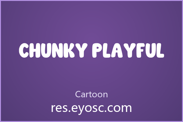 做儿童品牌设计缺字体？「Chunky Playful」就是你要找的