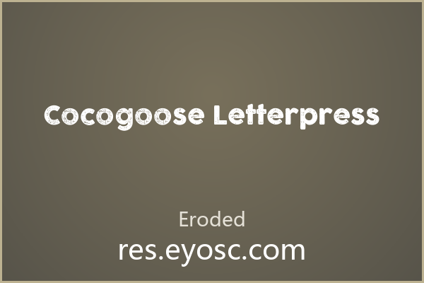 品牌字标清单 | Cocogoose Letterpress 值得收藏？