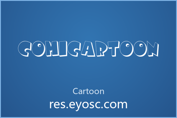做卡通缺字体？「Comicartoon」是你要找的