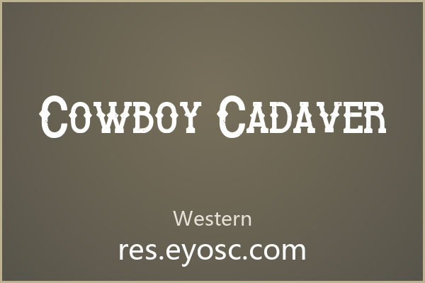 手帐贴纸上的西部亡灵 Cowboy Cadaver