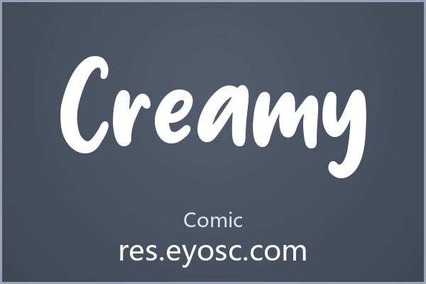 Creamy 字体下载 | 温暖手写漫画体