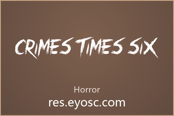 刷绘毛边的手写体 Crimes Times Six