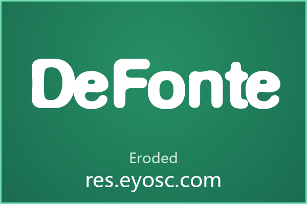 做俏皮海报缺字体？「DeFonte」就是你要找的