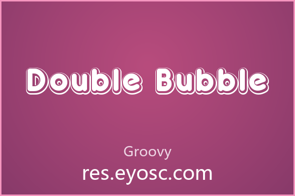 做包装设计缺字体？「Double Bubble」就是你要找的