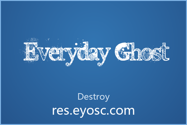 粗犷旧印刷质感的衬线 Everyday Ghost