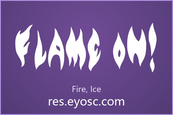Flame on! 字体下载 | 复古排版中的火焰标题字