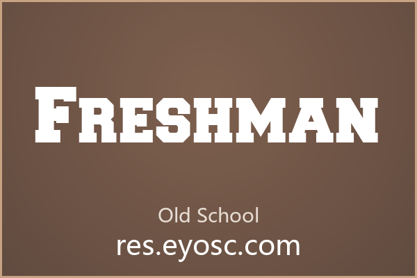 设计师字体库清单 | Freshman 值得收藏吗？