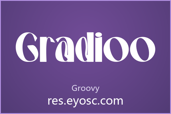 做潮流海报缺字体？「Gradioo」打破常规