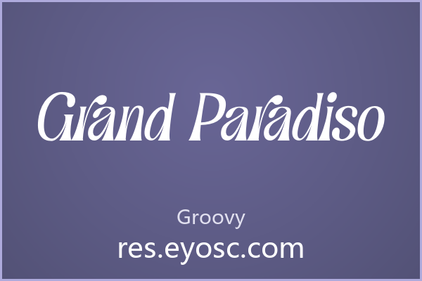 Grand Paradiso字体下载|装饰衬线